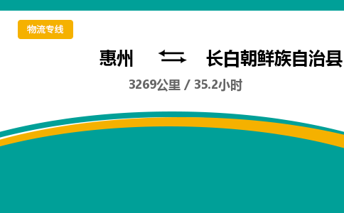 惠州到長白朝鮮族自治縣物流公司