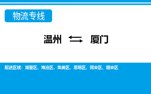 溫州到廈門物流專線