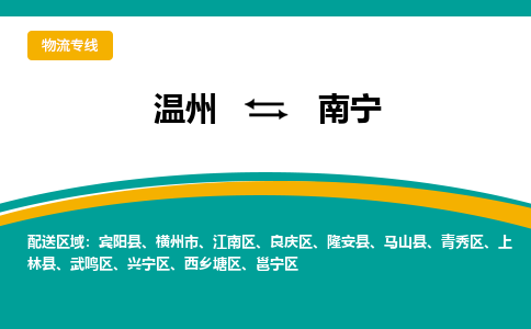 溫州到南寧物流專線