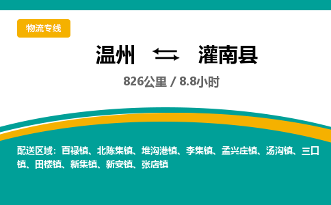 溫州到灌南縣物流專線