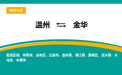 溫州到金華婺城區物流專線