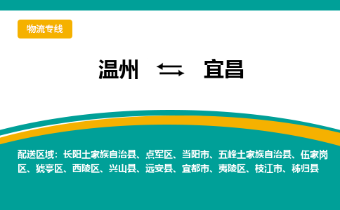 溫州到宜昌夷陵區物流專線