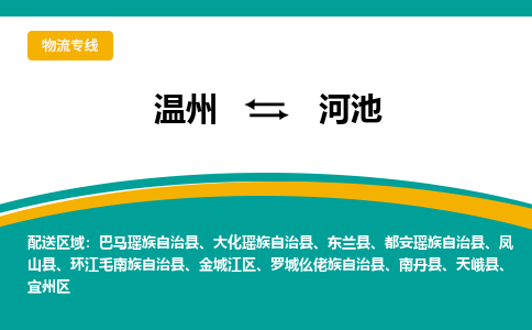 溫州到河池宜州區物流專線