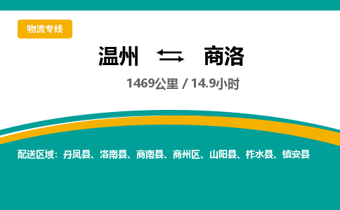 溫州到商洛商州區(qū)物流專線