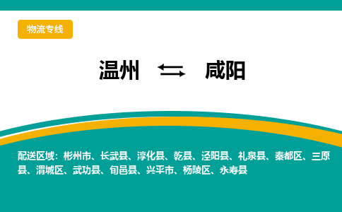 溫州到咸陽秦都區物流專線